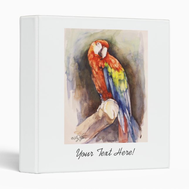 Précieux perroquet Avery Classeur (Devant/Côté)