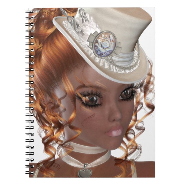 Precious African American Woman Notebook (Front)