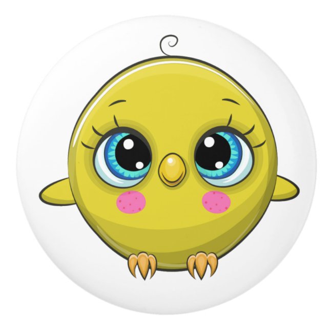 Precious Animals Theme Ceramic Knob (Front)