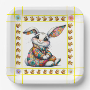Precious Baby Animals Theme - Invitation Paper Plate