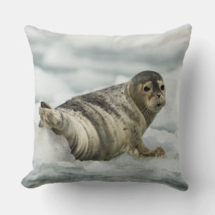 Precious Baby Seal Throw Pillow