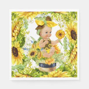 Precious Baby Sunflower Party Goods Napkin
