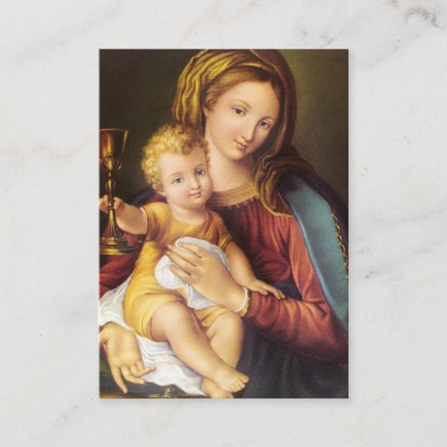 Precious Blood Jesus St. Gertrude Holy Cards (Front)
