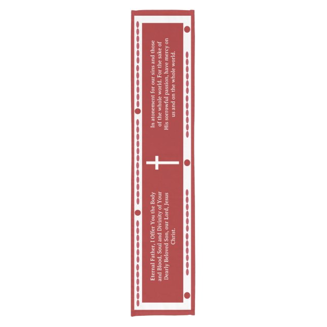 Precious Blood of Jesus Table Runner (Front)