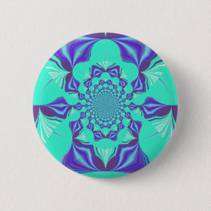 Precious blue 2 inch round button