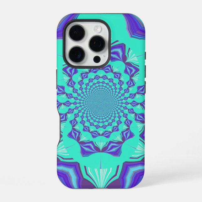 Precious blue iPhone case (Back)