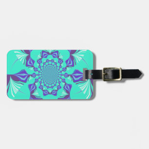 Precious blue luggage tag