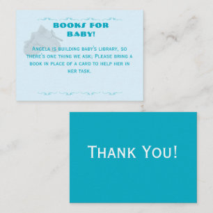 Precious Bundle Boy Baby Shower  Enclosure Card