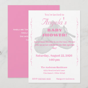 Precious Bundle Girl Baby Shower Invitation