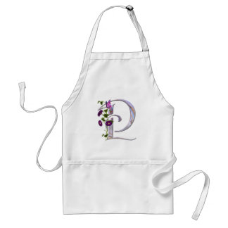 Precious Butterfly Initial P Standard Apron