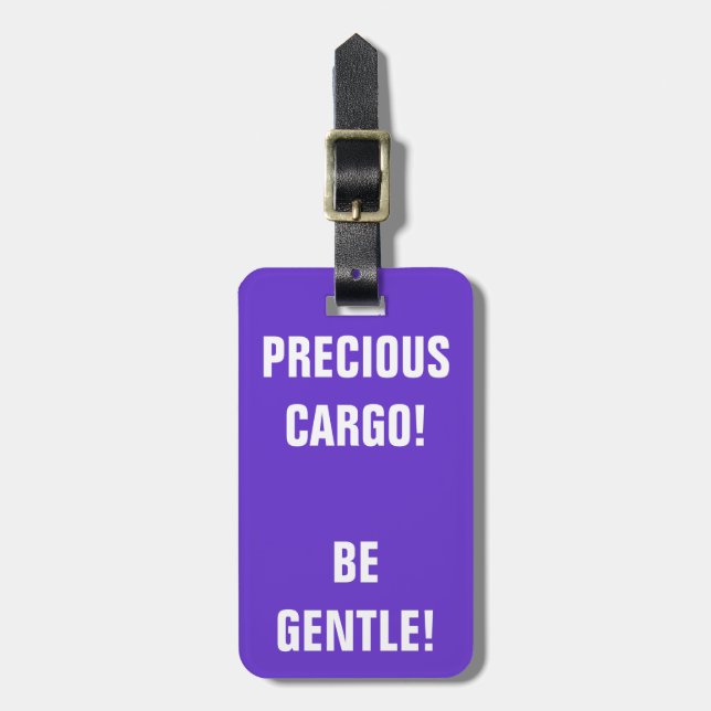 Precious Cargo Luggage Tag (Front Vertical)