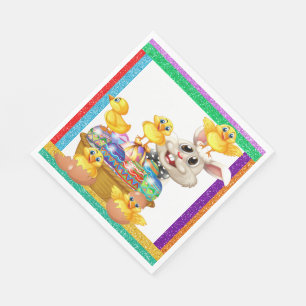 Precious Easter Bunny Napkins Matching Products