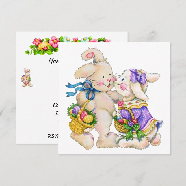 Precious Easter Invitation (Egg Hunt?) (Front/Back)