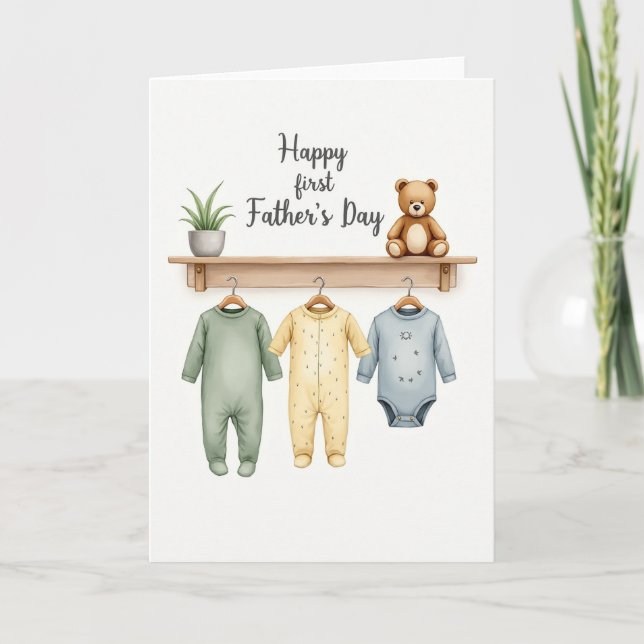 Precious Fathers Day Scene Card (Front)