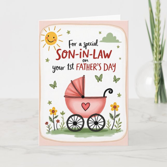 Precious Fathers Day Sun Card (Front)