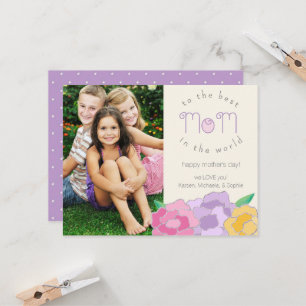 Precious Florals Happy Mother's Day Photo Card