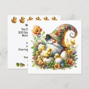 Precious Gnome Easter Theme Invitation