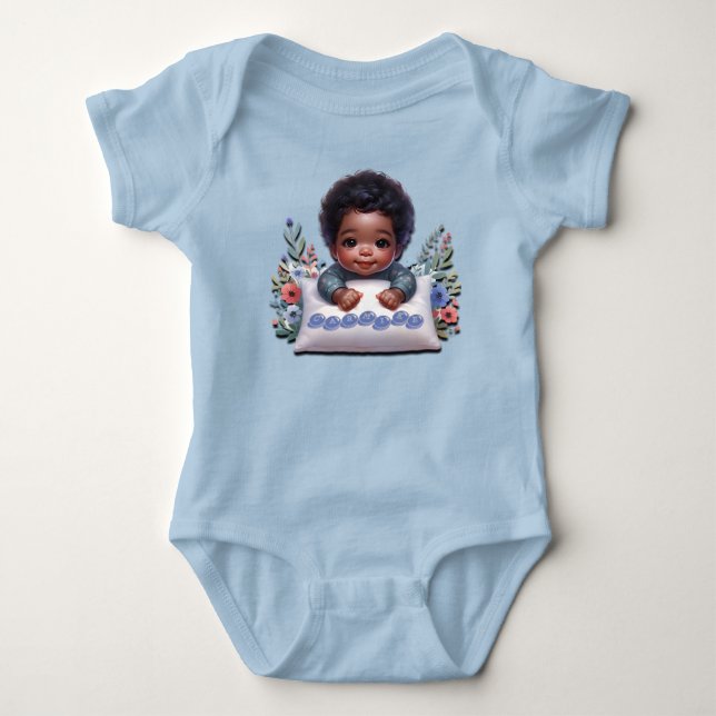 Precious Hands Baby Boy Bodysuit (Front)