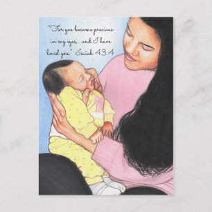 Precious in my Eyes~Mom & Baby Postcard