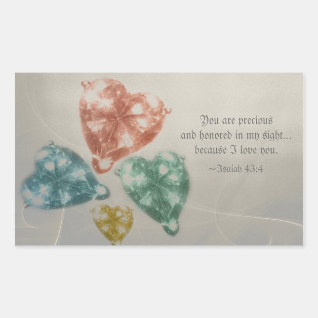 Precious Jewels Scripture Sticker (Front)