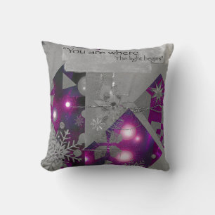 Precious Light – Purple Gem Pillow