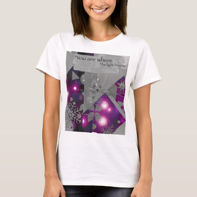 Precious Light Violet Gem T-Shirt (Front)