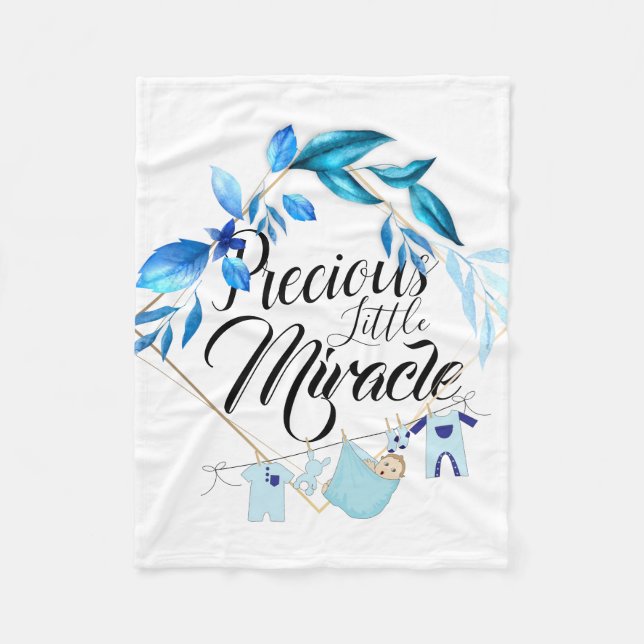 Precious Little Miracle Fleece Blanket (Front)