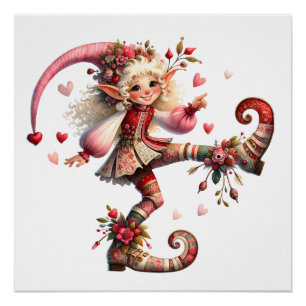 Precious Love - Valentine Elf Characters Theme  Poster