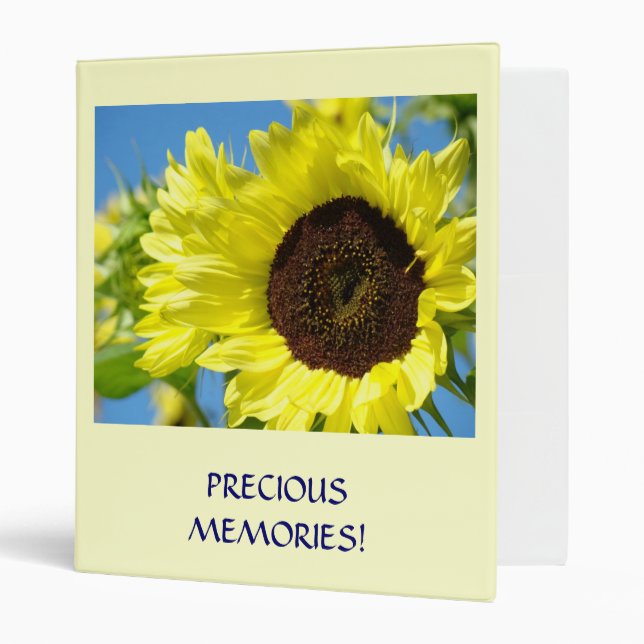 PRECIOUS MEMORIES! Binder Sunflowers Favourite Tim (Front/Inside)