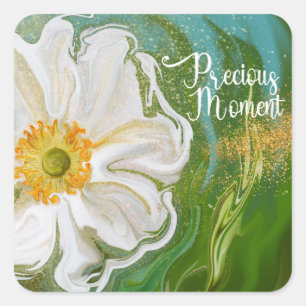 Precious moment - Anemone flower power Square Sticker