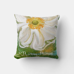 Precious moment - Anemone flower power Throw Pillow