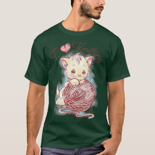Precious Moments Kitten I Love Knitting T-Shirt