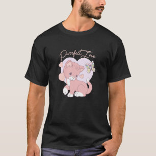 Precious Moments Purrfect Love Cat Sweet Cute Retr T-Shirt