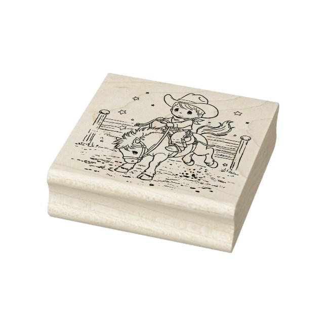 Precious Moments Rodeo Rubber Stamp (Stamp)