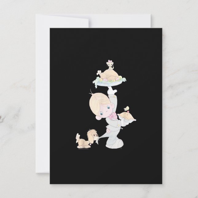 Precious Moments Thanksgiving Turkey Dinner Doll Invitation (Front)