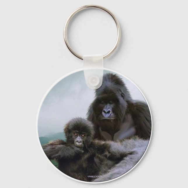 PRECIOUS ~ Mtn Gorilla Key-chain Keychain (Front)