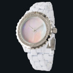 Precious opal watch<br><div class="desc">Precious and elegant opale gemstone (faux) pattern for an unique gift.

#opal #precious #gem #fashion #opalescence #trendy #cute #wedding #pattern #gemstone, </div>