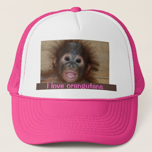 Precious Orangutan Trucker Hat (Front)