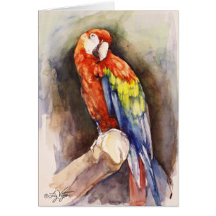 Precious Parrot Card