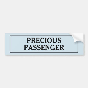 Precious Passenger Boy Bumper Sticker