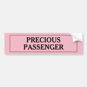 Precious Passenger Girl Bumper Sticker