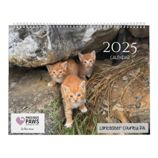 .Precious Paws 2025 Calendar. Calendar