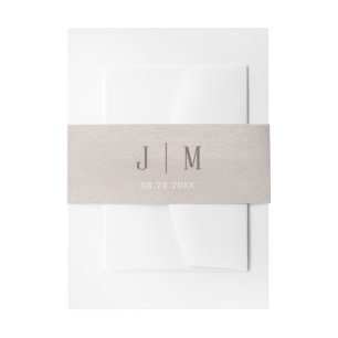 precious Pearl    Wedding Belly Band Invitation Belly Band