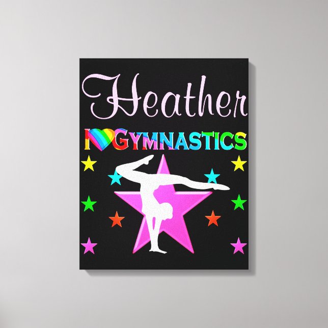 PRECIOUS PERSONALIZED I LOVE GYMNASTICS WALL ART (Front)