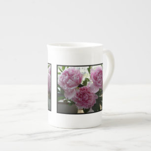 Precious Pink Peonies Bone China Mug