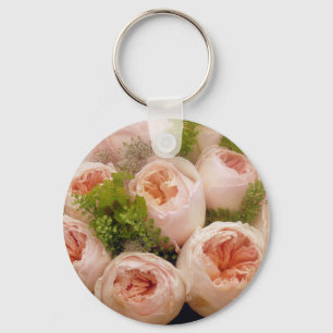 Precious Pink Roses Keychain