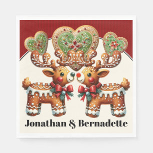 Precious Reindeer Love  Napkin