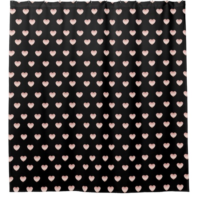 Precious Rose Gold Coloured Shiny Heart Pattern (Front)