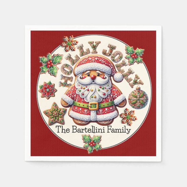 Precious Santa  Napkin (Front)