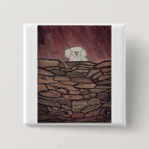 Precious Silence of the 2 Inch Square Button